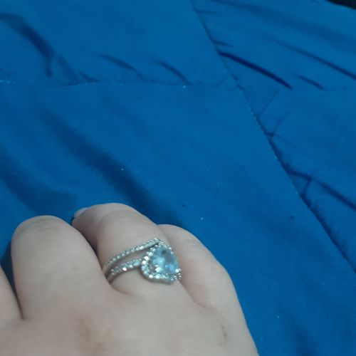 Customer photo review of Anello Love Strass