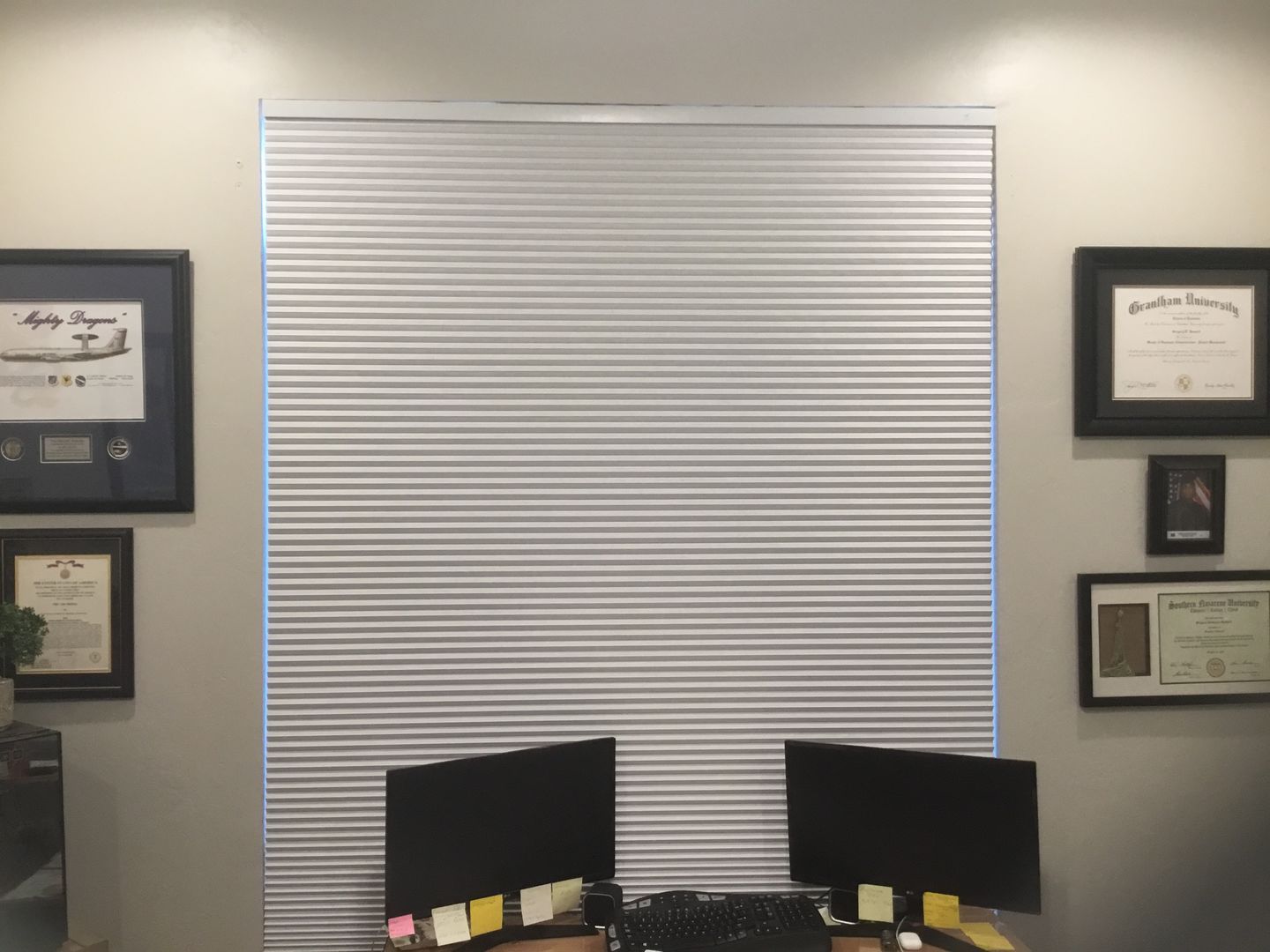 Customer photo review of SmartWings Motorized Blackout Cellular Shades