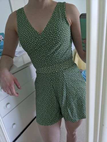 Customer photo review of basil wrap top