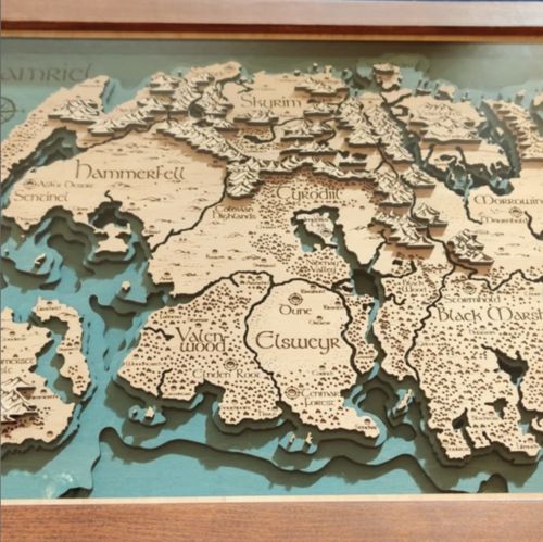 Customer photo review of 3D TAMRIEL MAP
