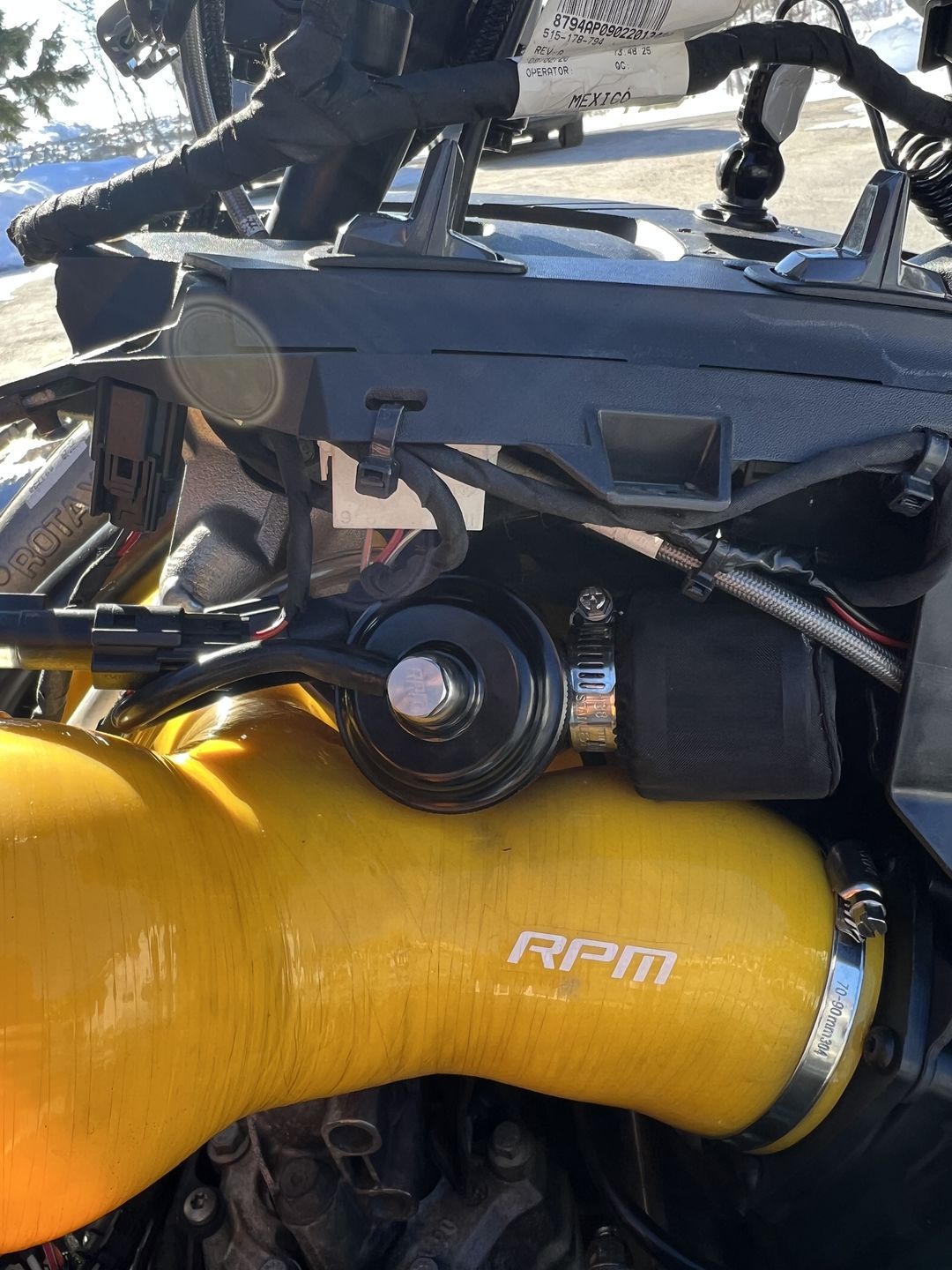 Customer photo review of Ski-Doo 850 Turbo Blow Off Valve ( BOV ) Kit