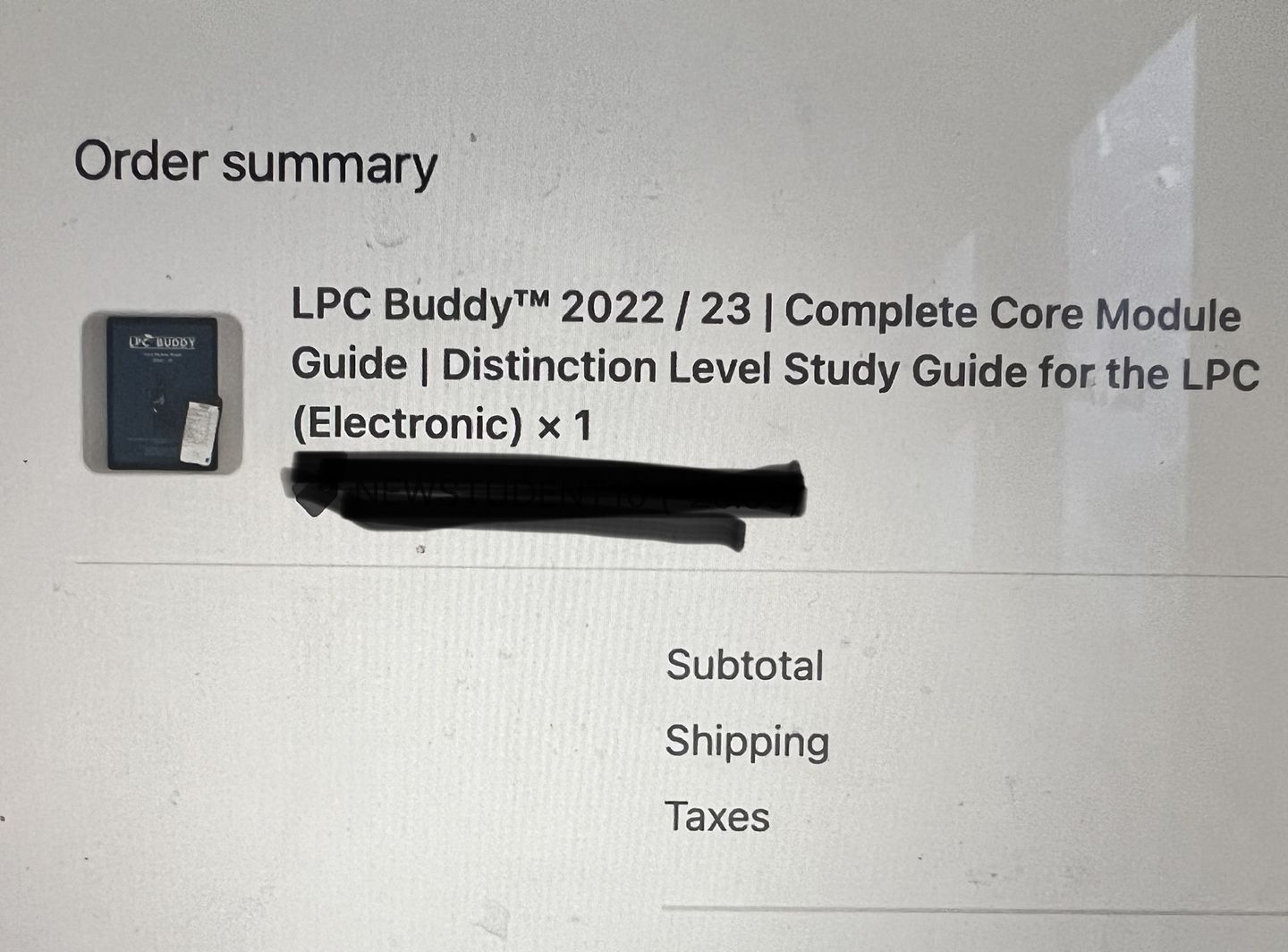 Customer photo review of LPC Buddy™ 2022 / 23 | Complete Core Module Guide | Distinction Level Study Guide for the LPC (Electronic)