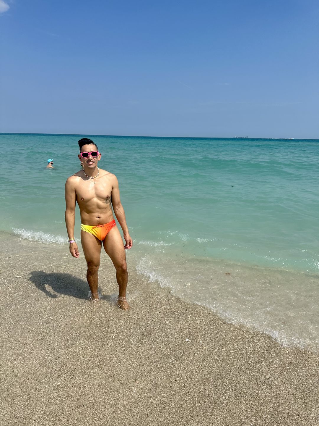 Customer photo review of Calypso Ombré - Enhancing Swim Brief