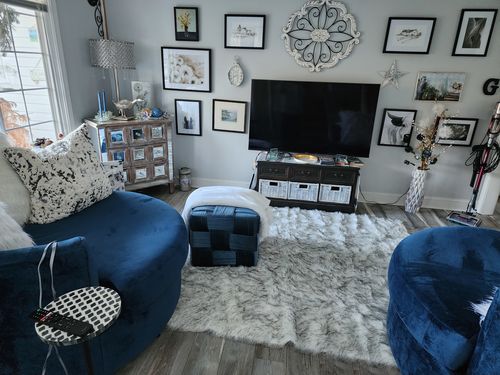 Customer photo review of Eco-Friendly Extra Large FAUX SheepSkin Area Rug