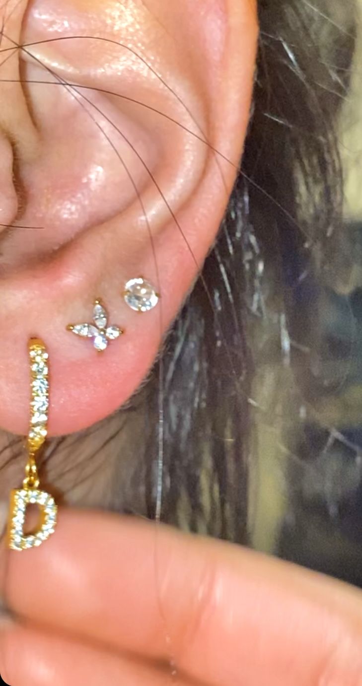 Customer photo review of Butterfly Piercing | Titan