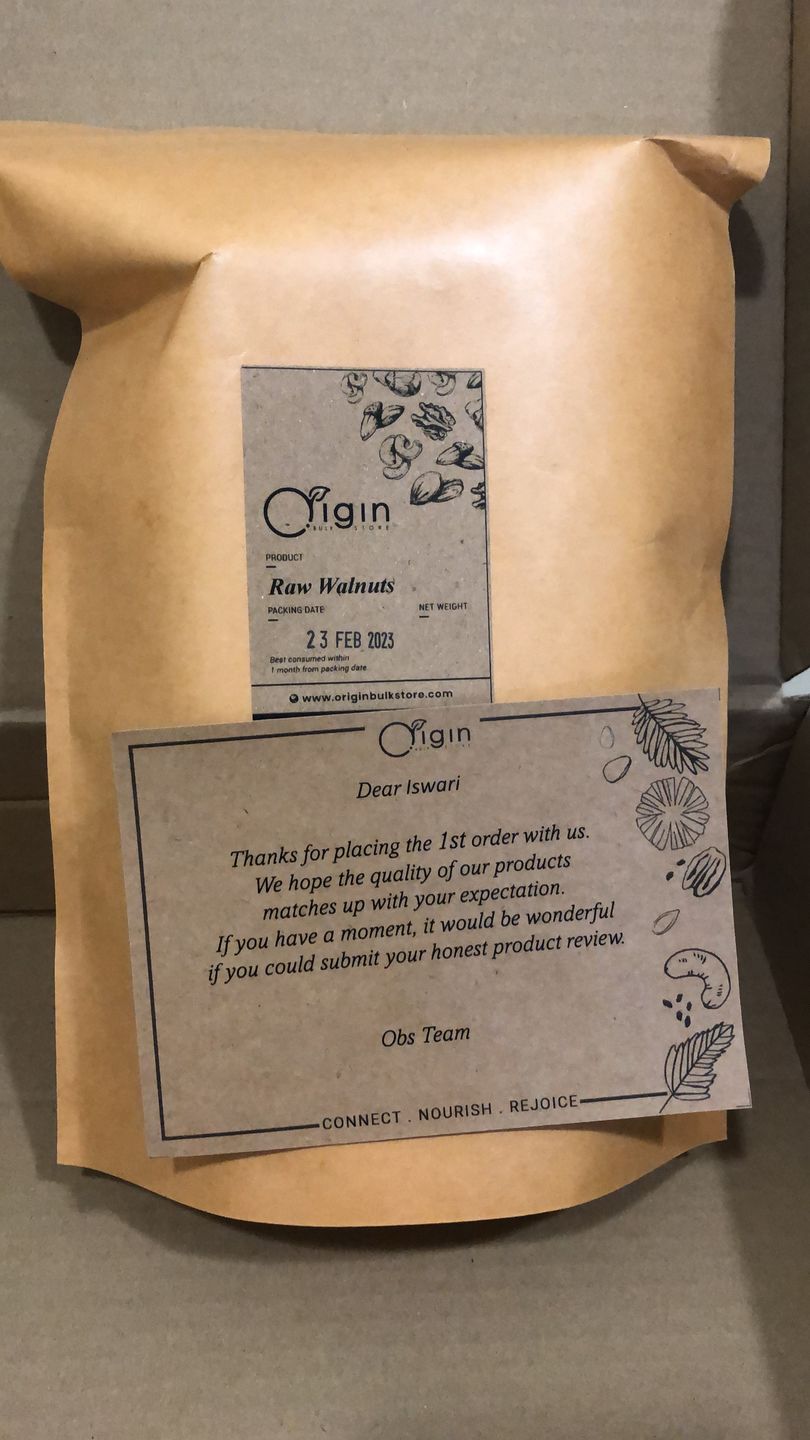 Customer photo review of Raw Walnuts (USA)