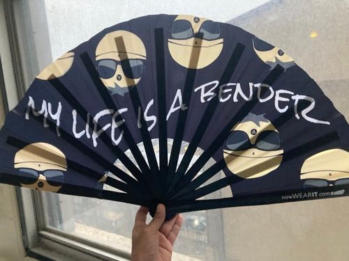 Customer photo review of Custom - Hand Fan