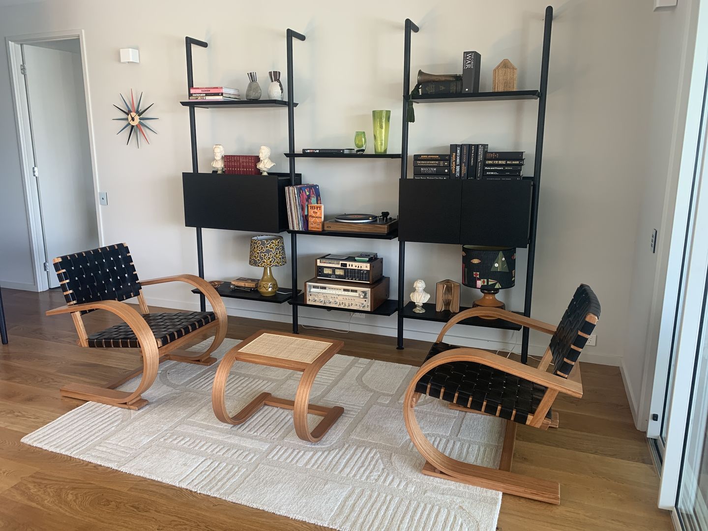 Customer photo review of French Modernist Armchair | Leather Woven