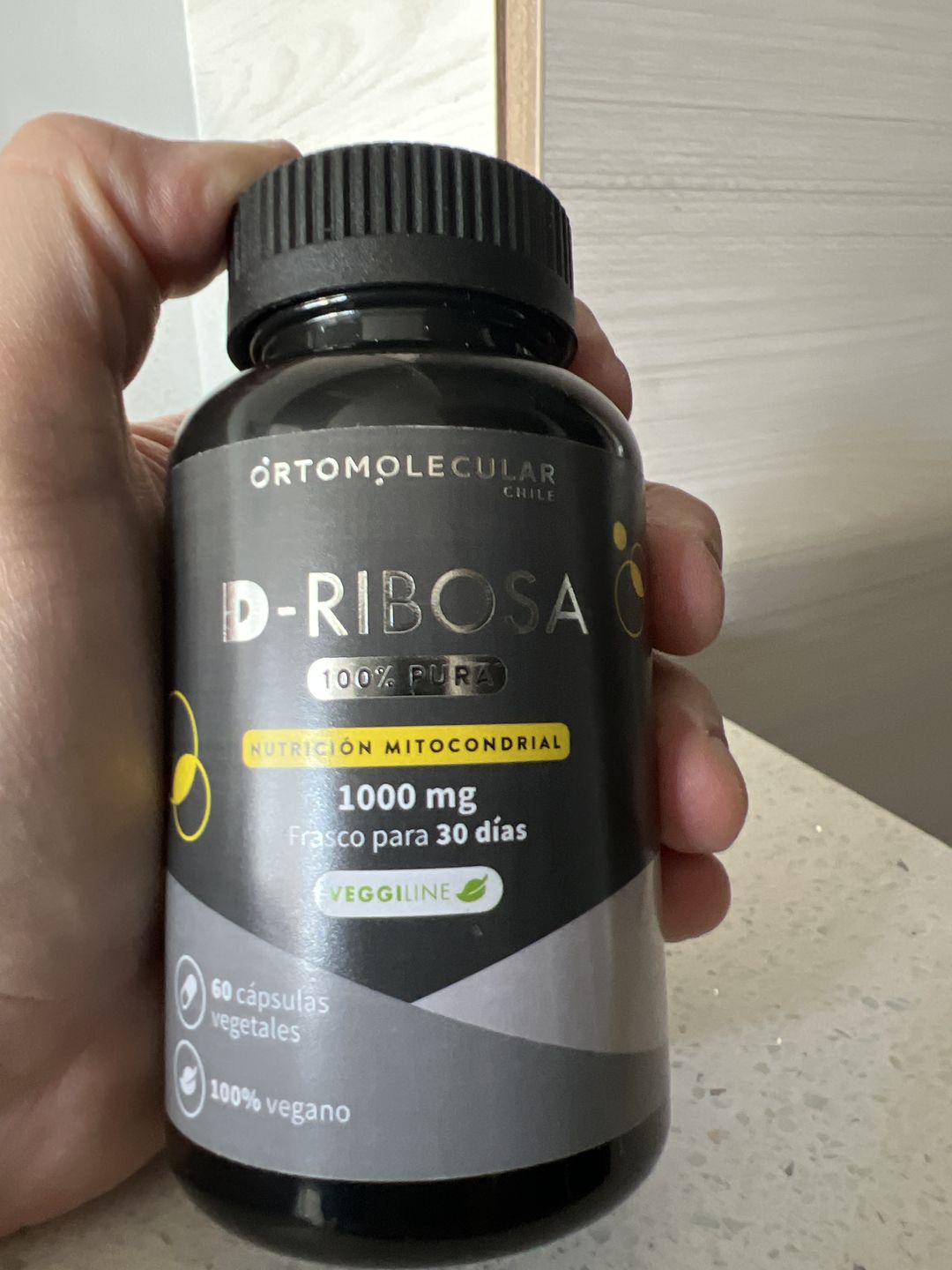 Customer photo review of D-Ribosa 1.000 mg-60 cáps