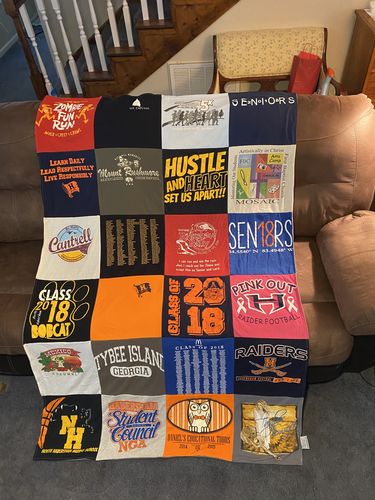 T-shirt quilt featuring raiders by Cathy from GA