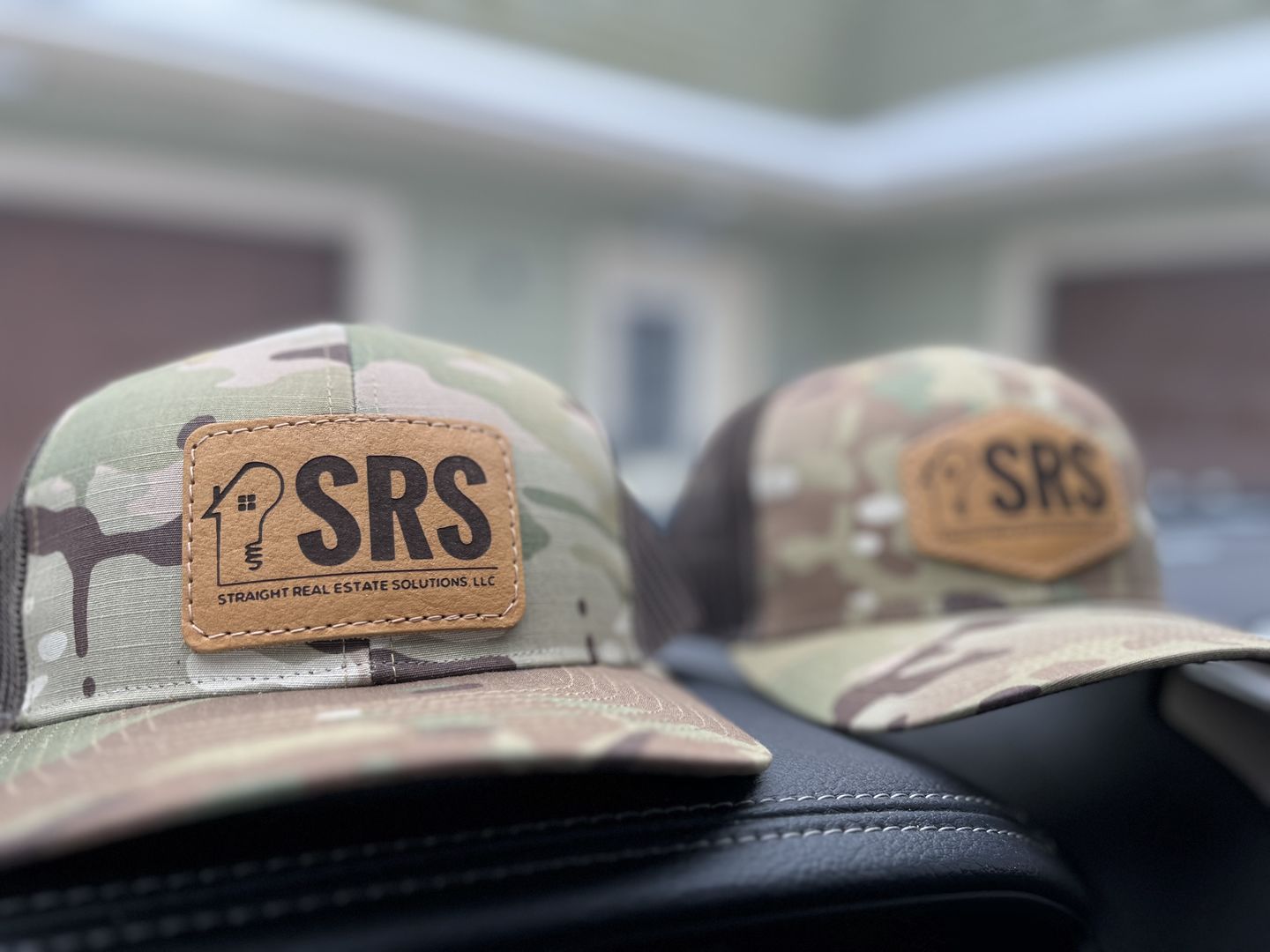 Customer photo review of Richardson 862 Camo Custom Leather Patch Hat