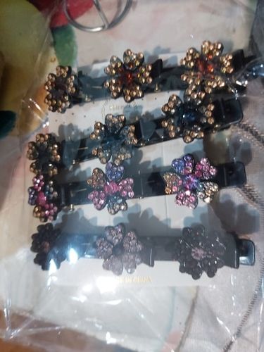 Customer photo review of Rosa®- krystal sten hårspænde