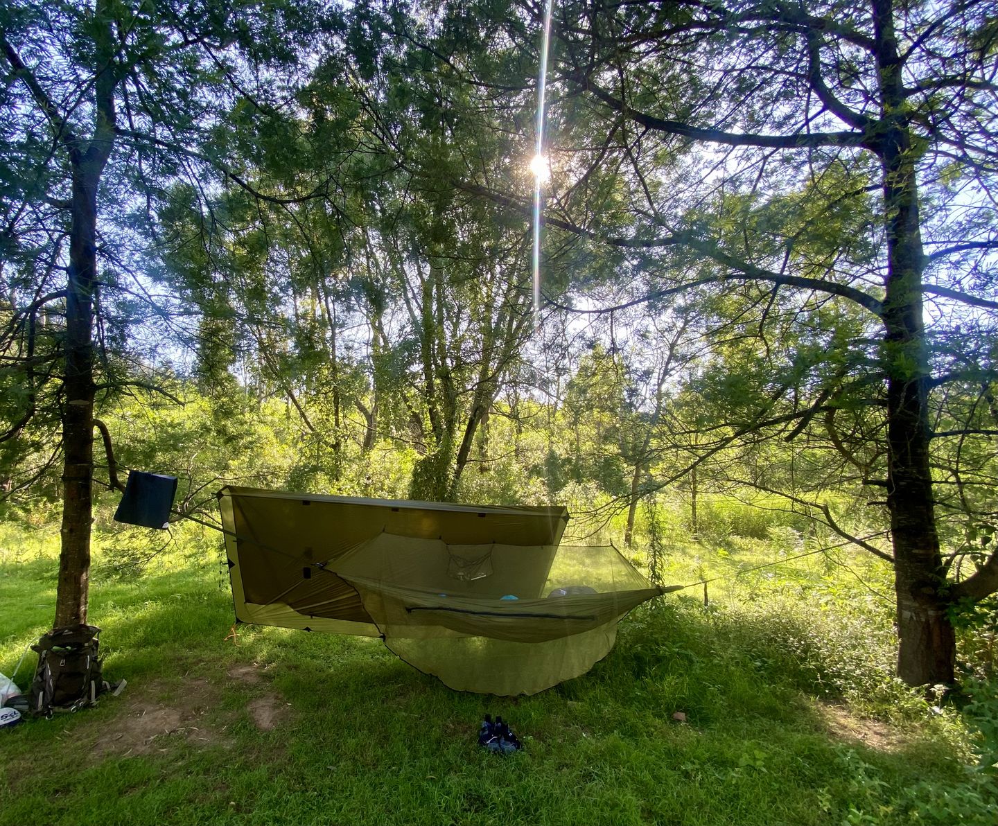 Customer photo review of Ultralight Hammock Set