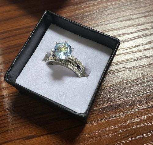 Customer photo review of Verdon Engagement Ring Enhancer Set