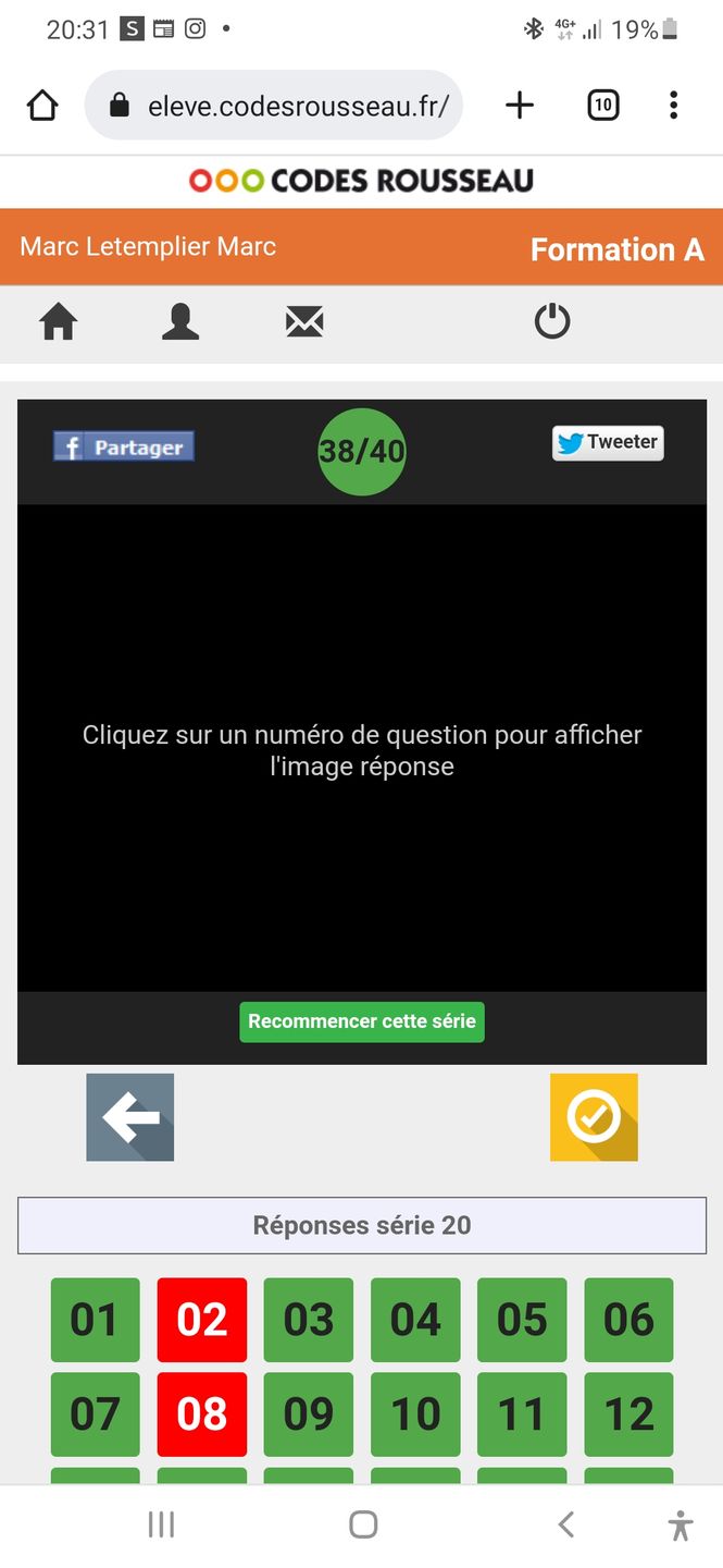 Customer photo review of ENTRAÎNEMENT AU CODE DE LA ROUTE POUR 20€