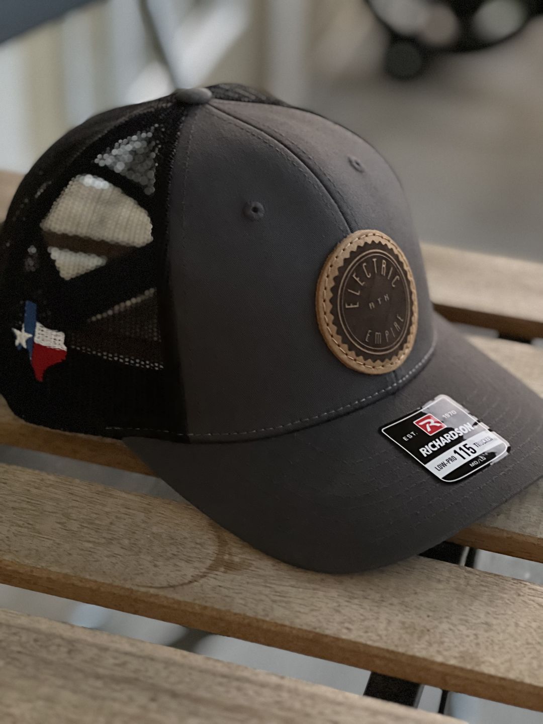 Customer photo review of Richardson 115 Custom Leather Patch Hat