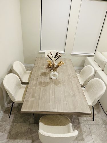 Customer photo review of SESSION DINING CHAIR IN IVORY BOUCLE - SET OF 2