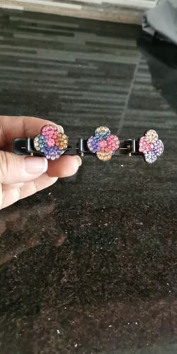 Customer photo review of Rosa®- krystal sten hårspænde