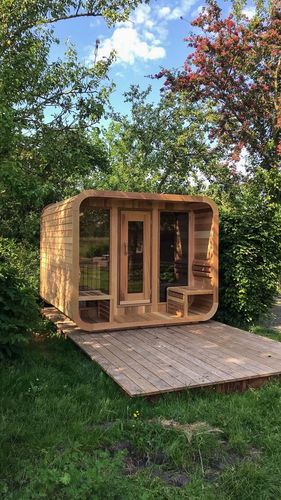 Customer photo review of Smartmak® Wood Outdoor Square Sauna Room Square 1