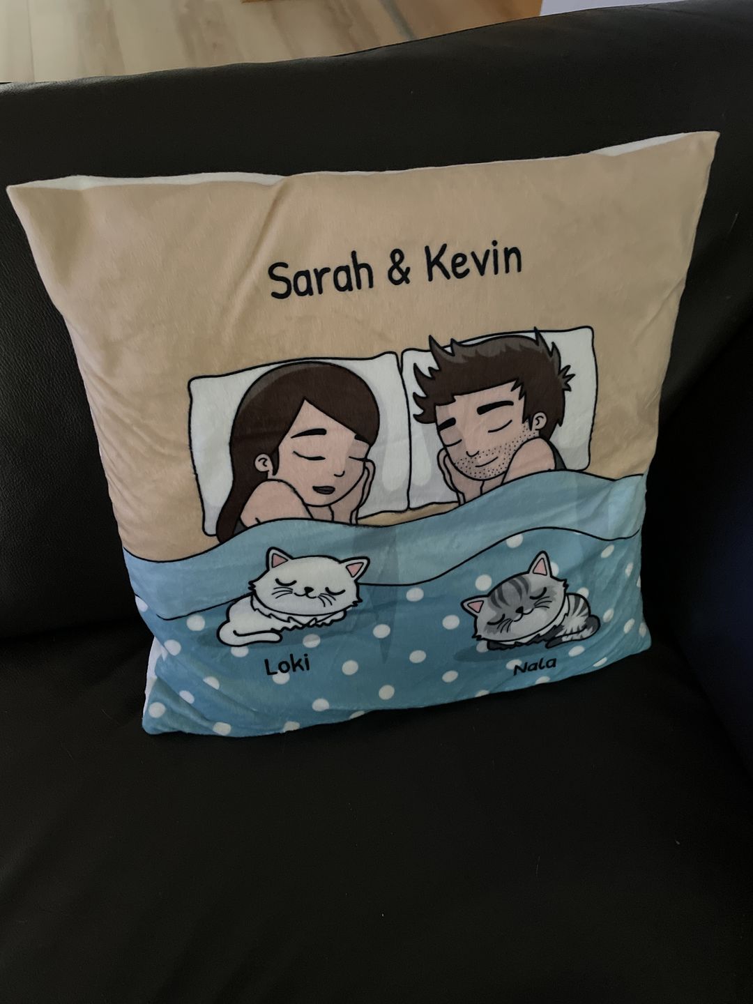 Customer photo review of Kuschelzeit mit Fellnasen - Individuelles Kissen