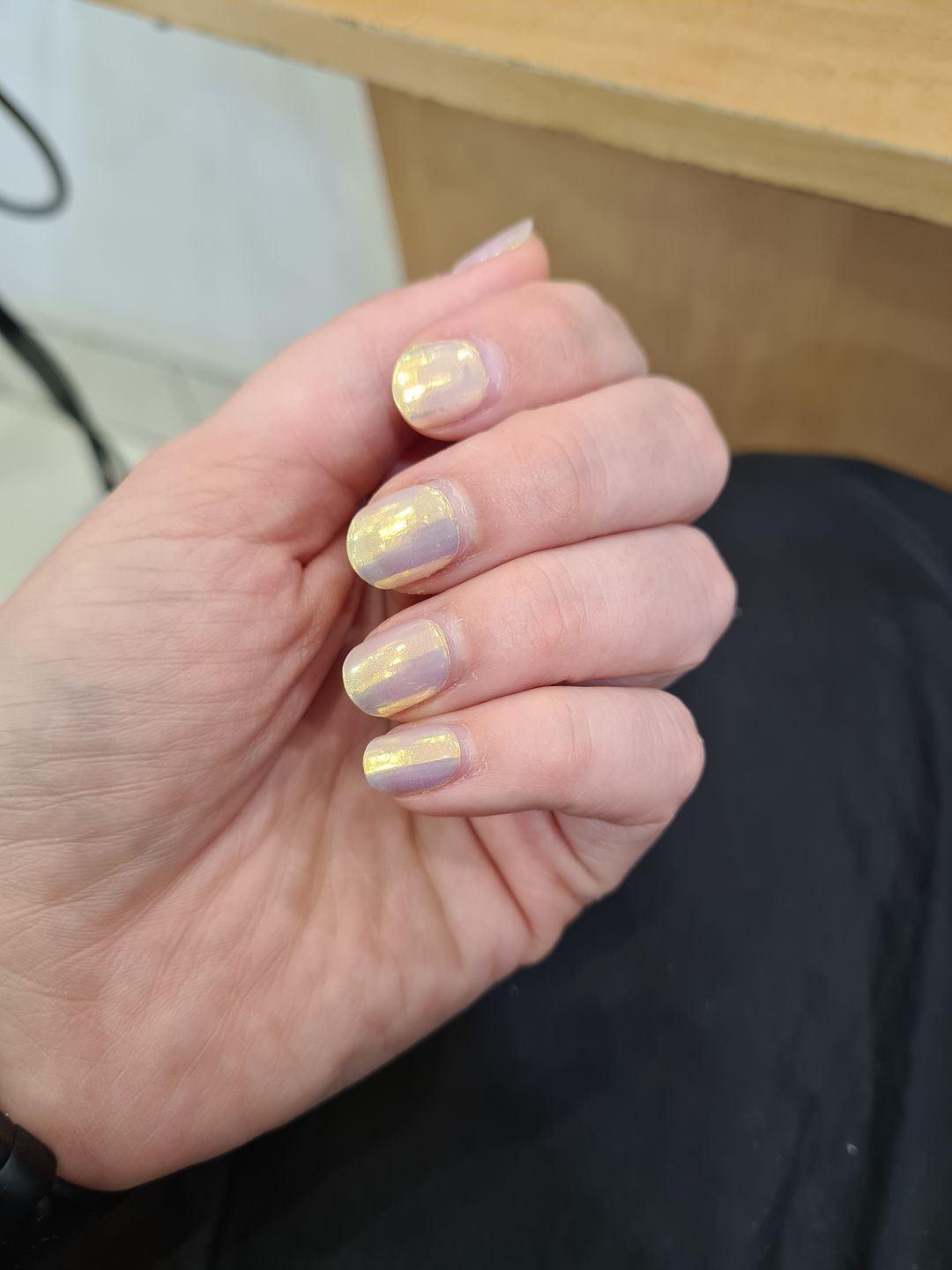 Customer photo review of Gel Nail Sticker Starter Kit (FREE UV Lamp With 2 Or More Gel Nail Stickers)