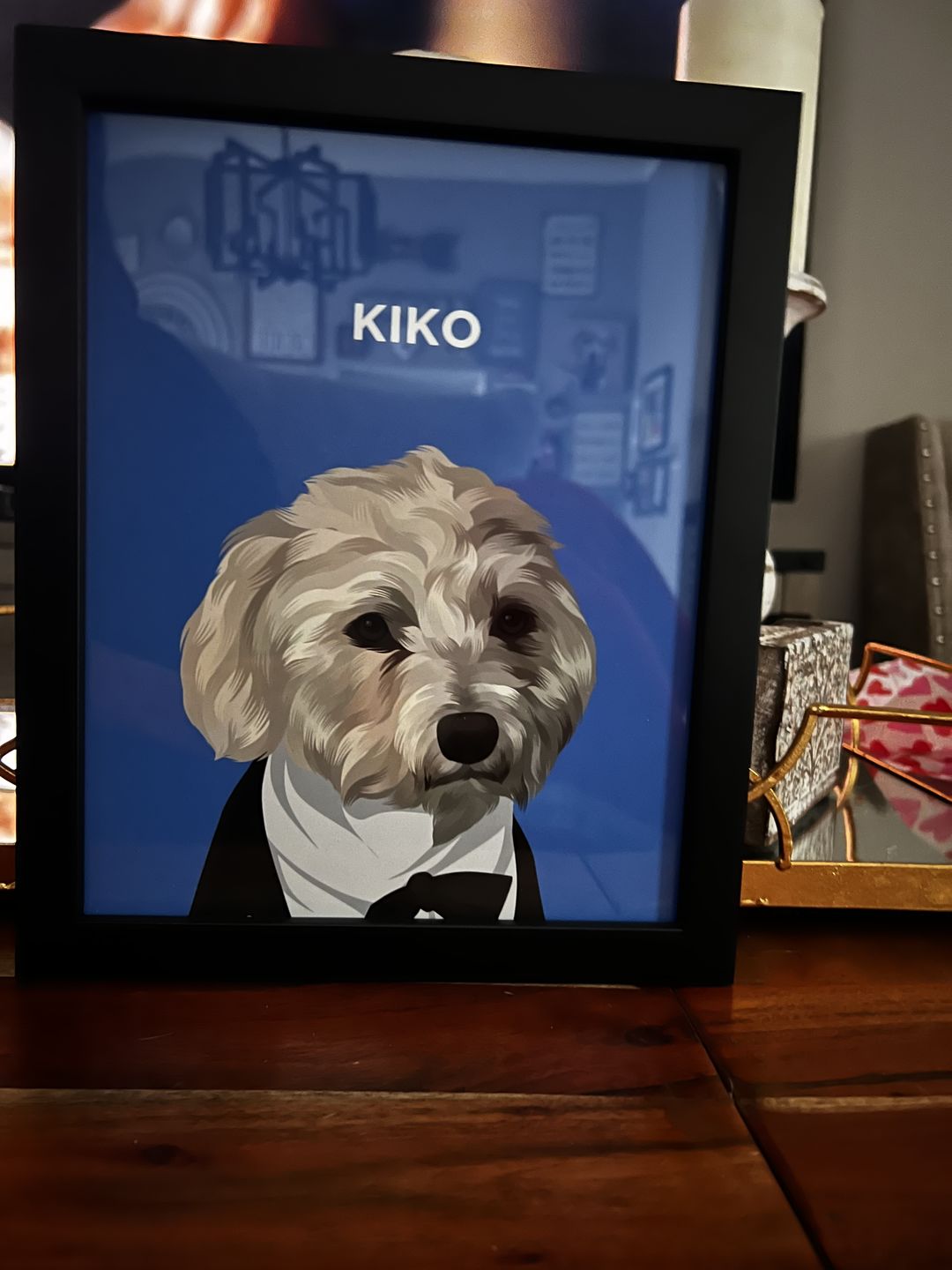 Customer photo review of Custom Pet Portrait (Framed)