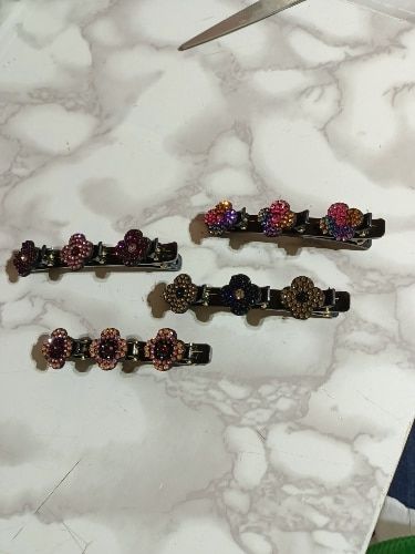 Customer photo review of Rosa®- krystal sten hårspænde