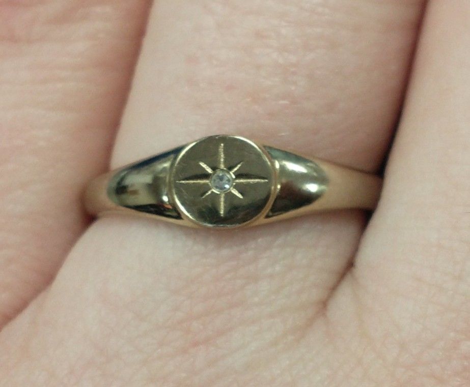 Customer photo review of North Star Signet Ring