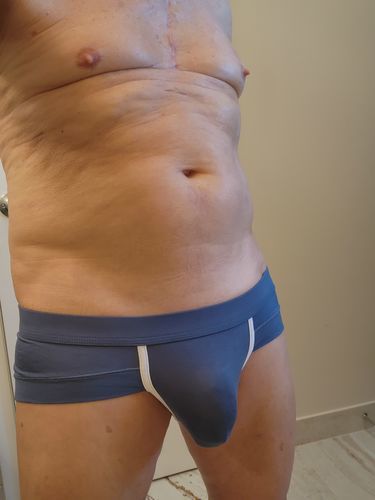 Customer photo review of 4 Pack Breathable Modal U Convex Pouch Briefs