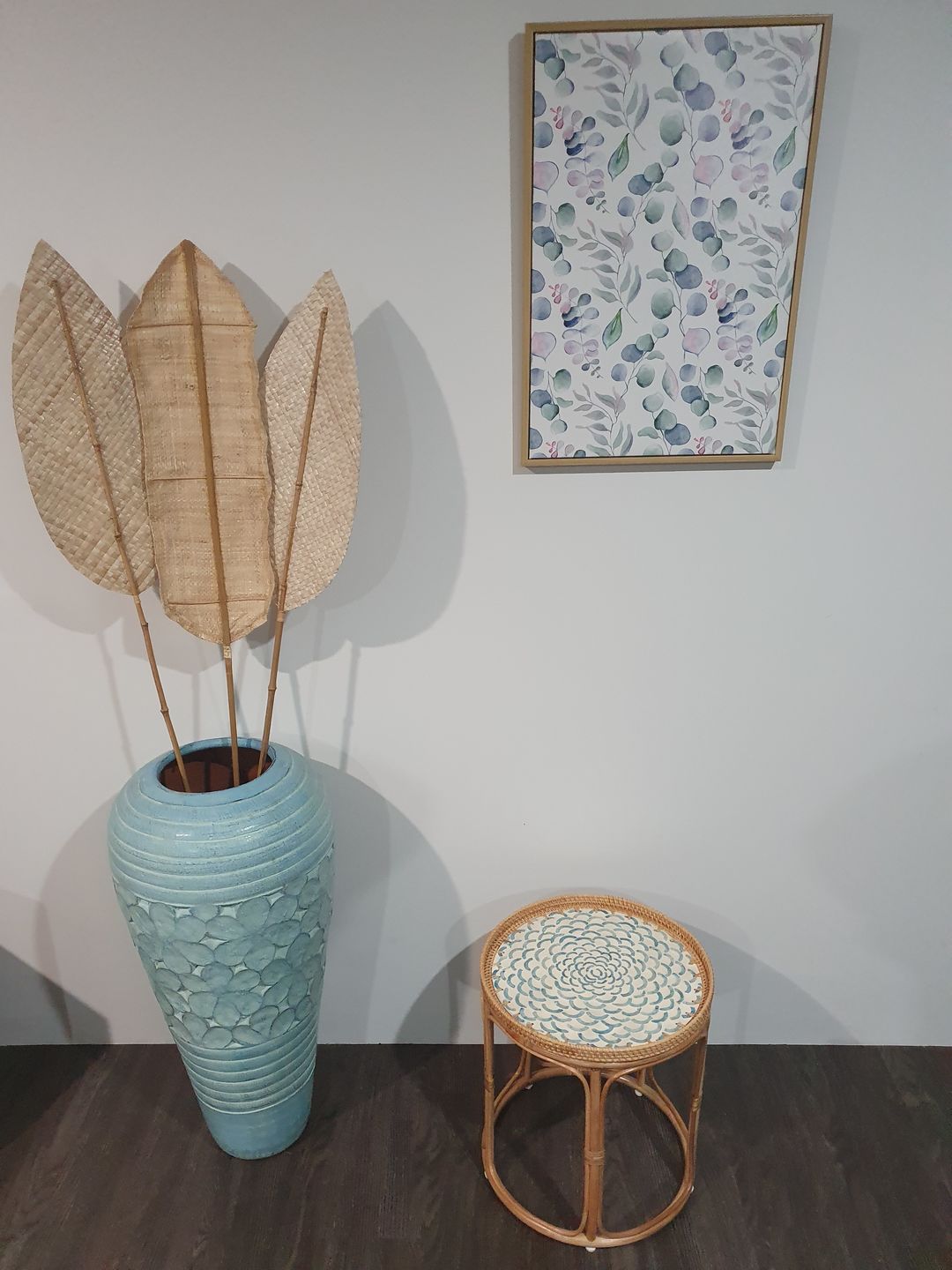 Customer photo review of Bloom Rattan Coffee Side Table, Bedside Table