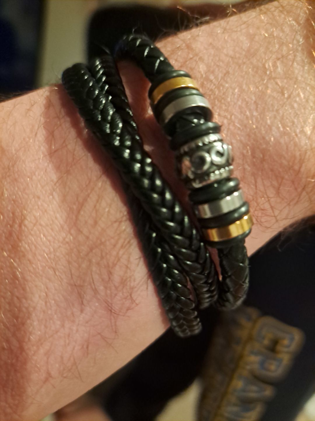 Customer photo review of To My Son | Love You Forever | Leather Braid Bracelet