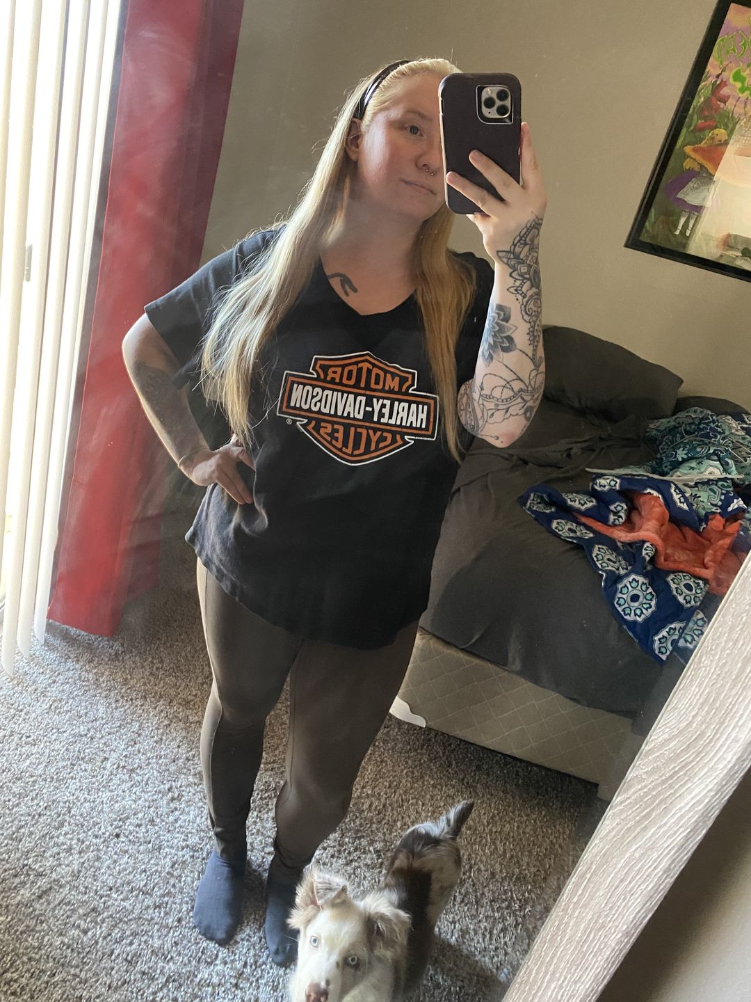 Customer photo review of NKD Leggings w/ Pockets - Cocoa