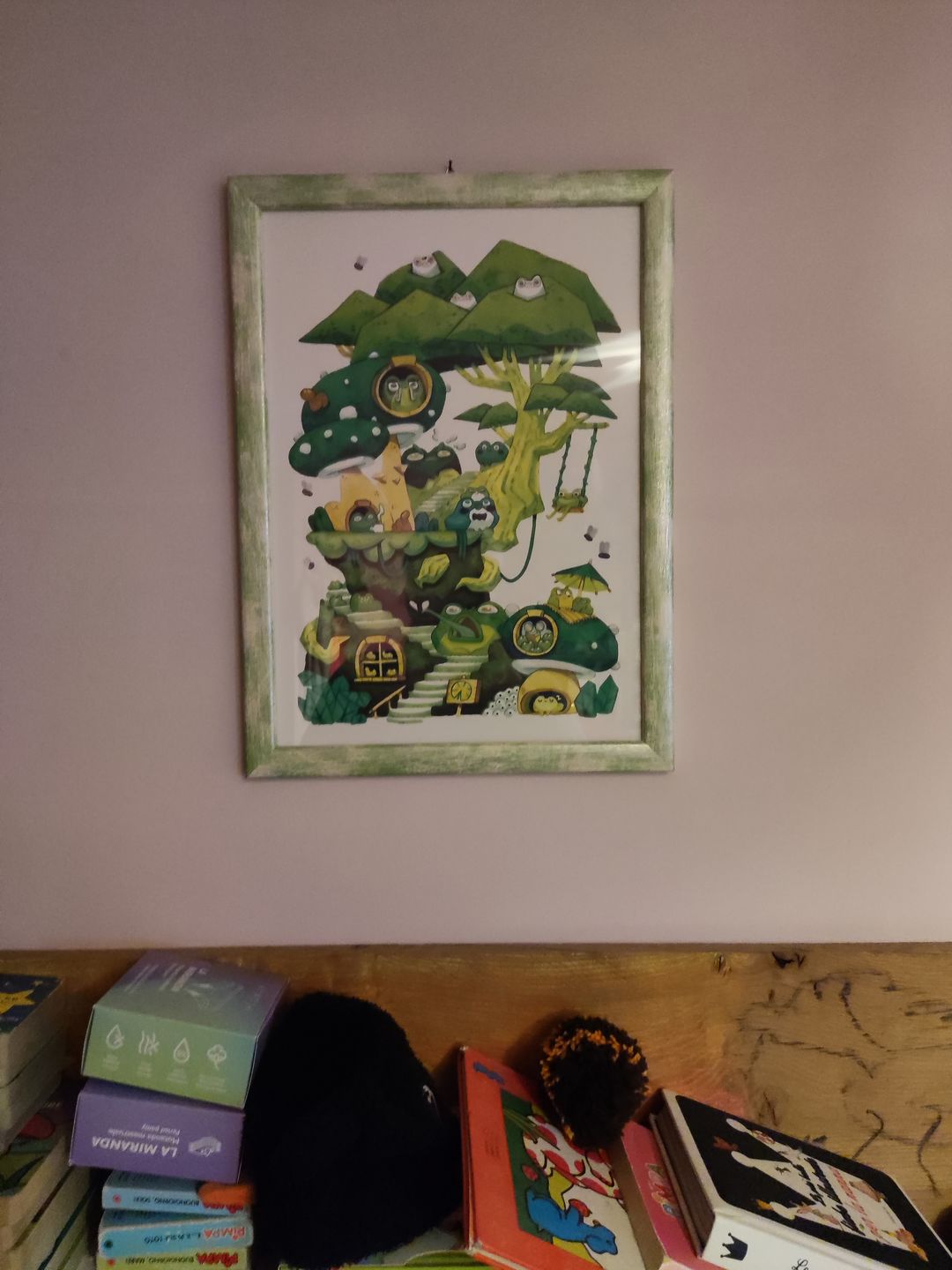 Customer photo review of Green Frogs • Stampa A3 Firmata