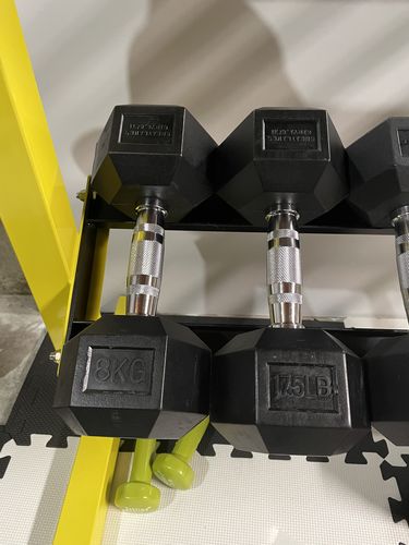 Customer photo review of Hex Head Dumbbell (singles)