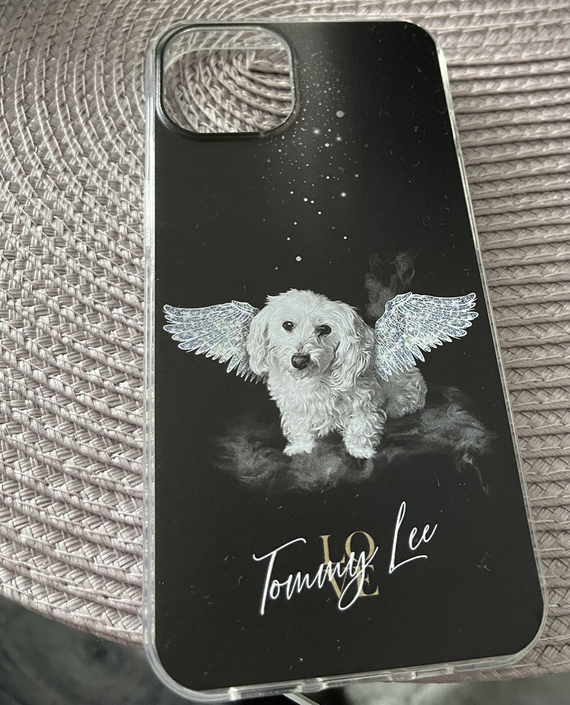 Customer photo review of Personalisierte Portrait Handyhülle – Diamant Stil