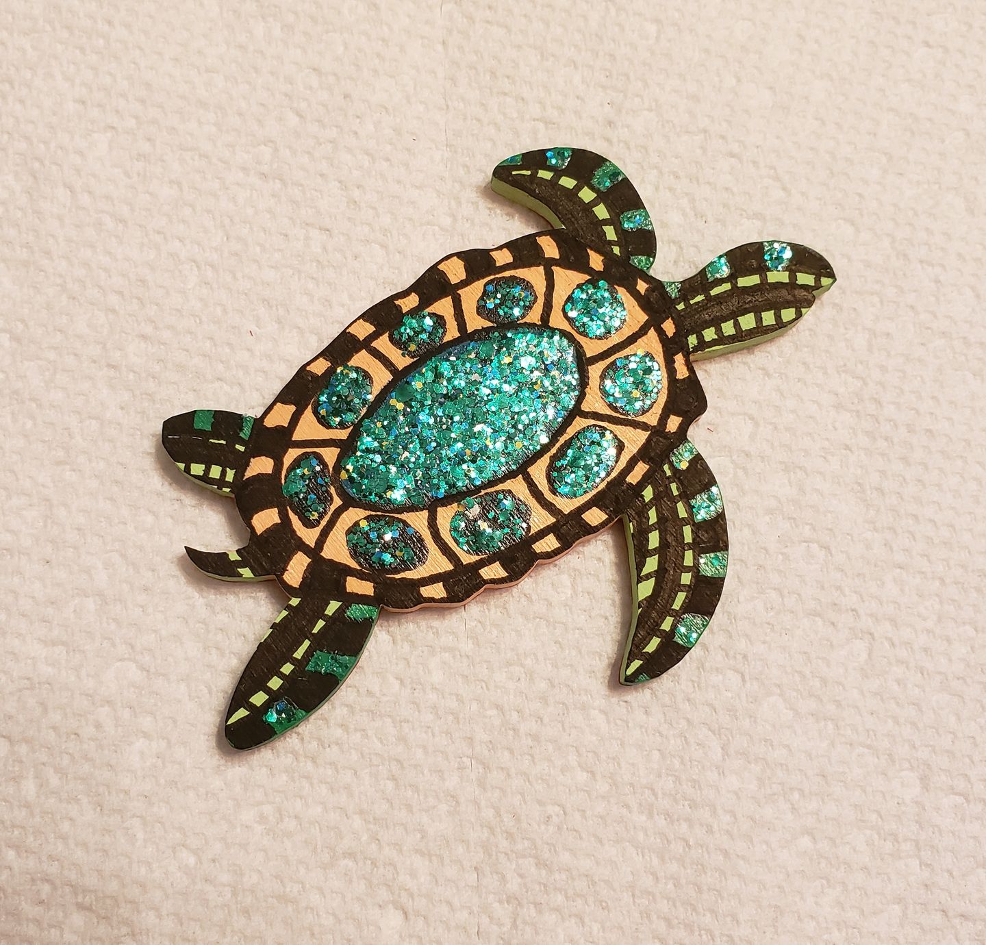 Customer photo review of Unfinished Wood Turtle Shape - Craft - up to 36" DIY