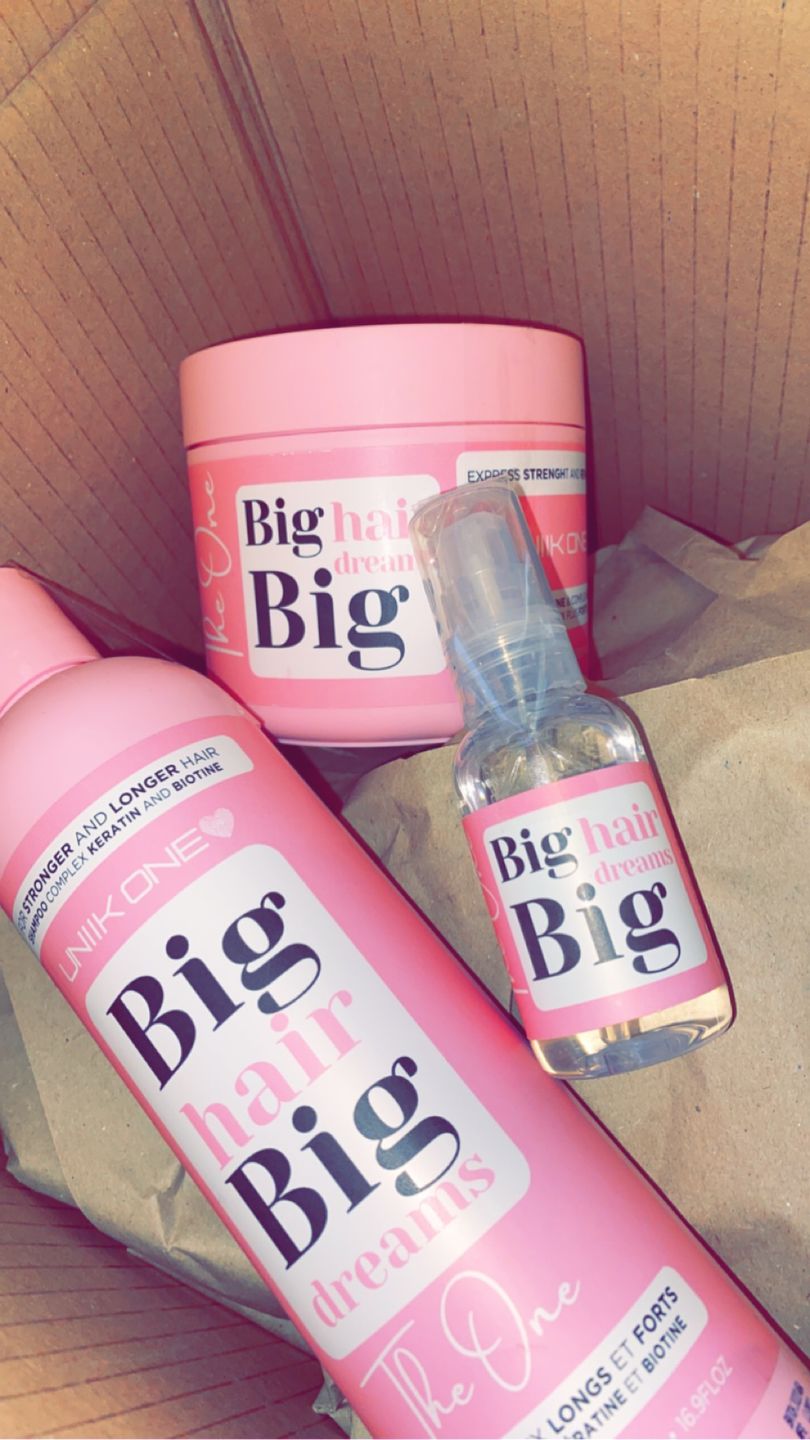 Customer photo review of Gamme The One - Kit complet - Shampoing, masque et sérum