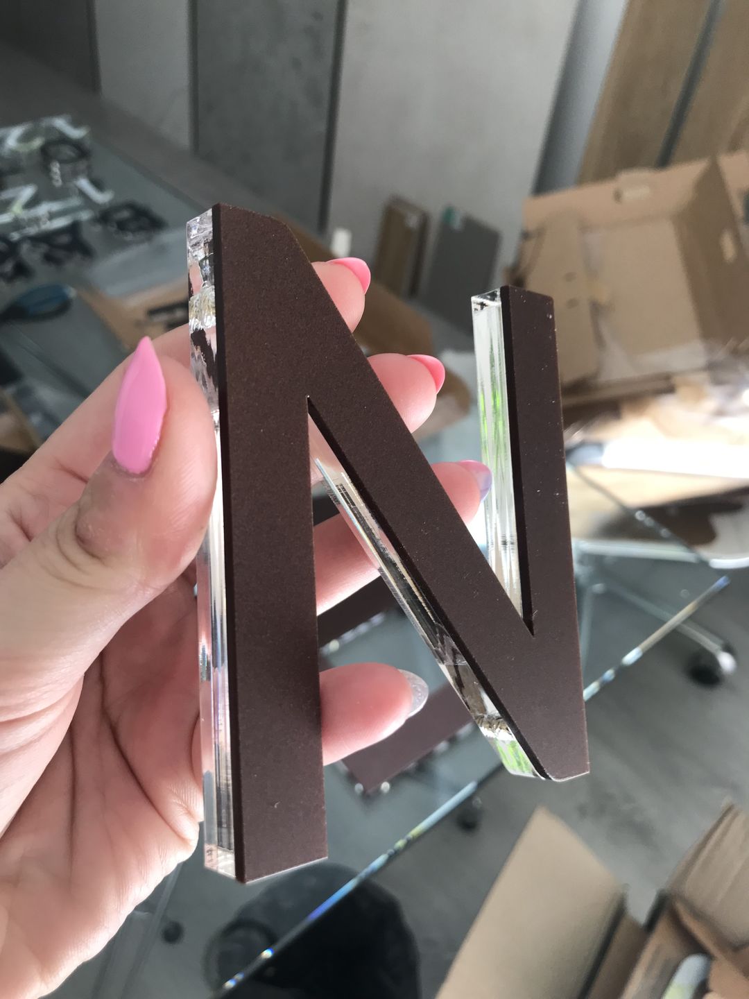 Customer photo review of Numeri e lettere singole 3D
