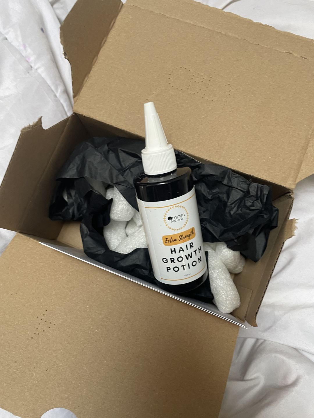 Customer photo review of Hair Growth Potion - Extra Strength