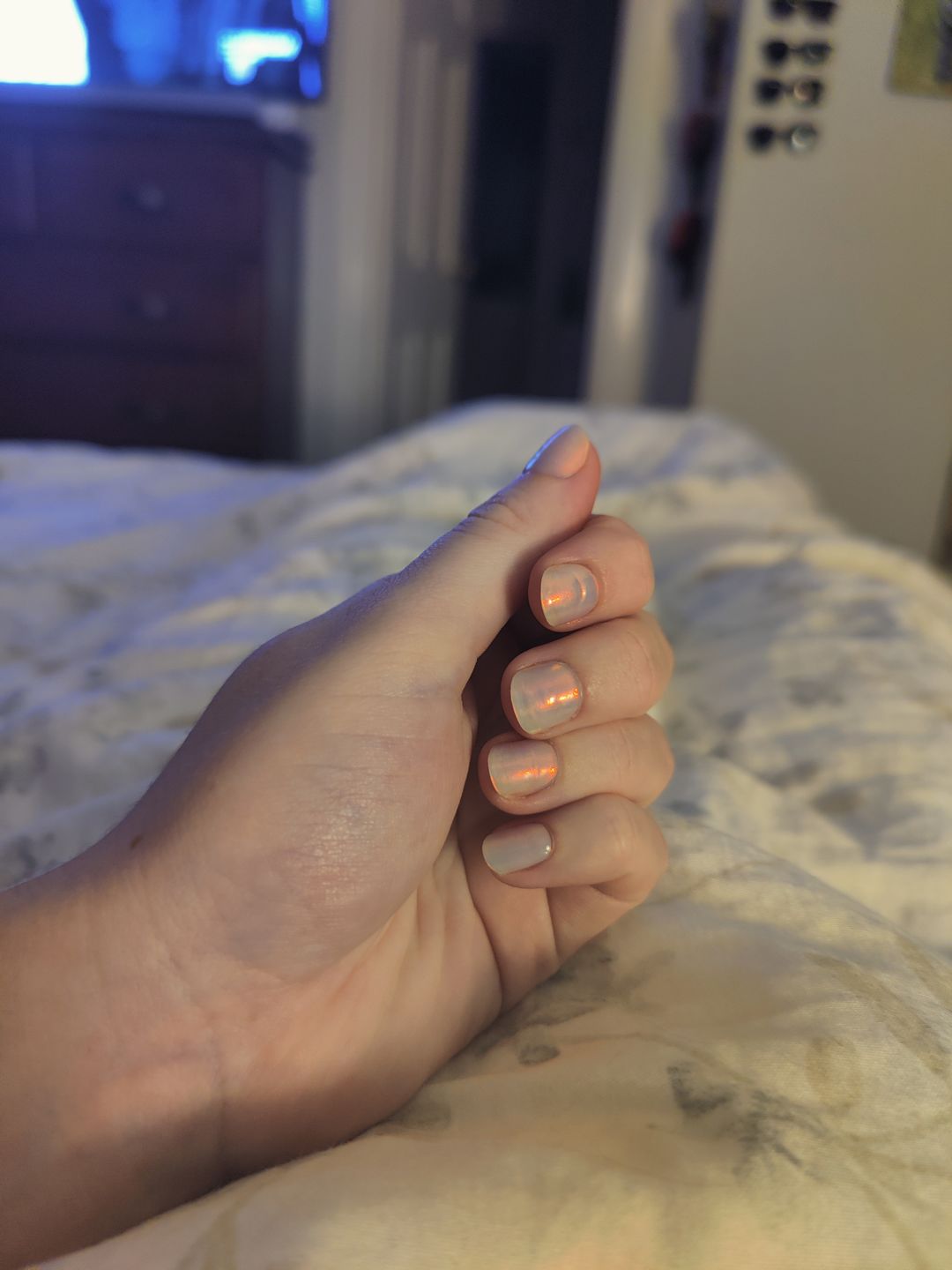 Customer photo review of Gel Nail Sticker Starter Kit (FREE UV Lamp With 2 Or More Gel Nail Stickers)