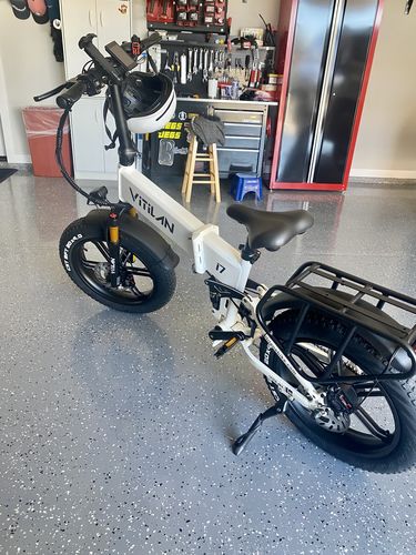 Customer photo review of I7 Pro Folding Full Suspension Electric Bike