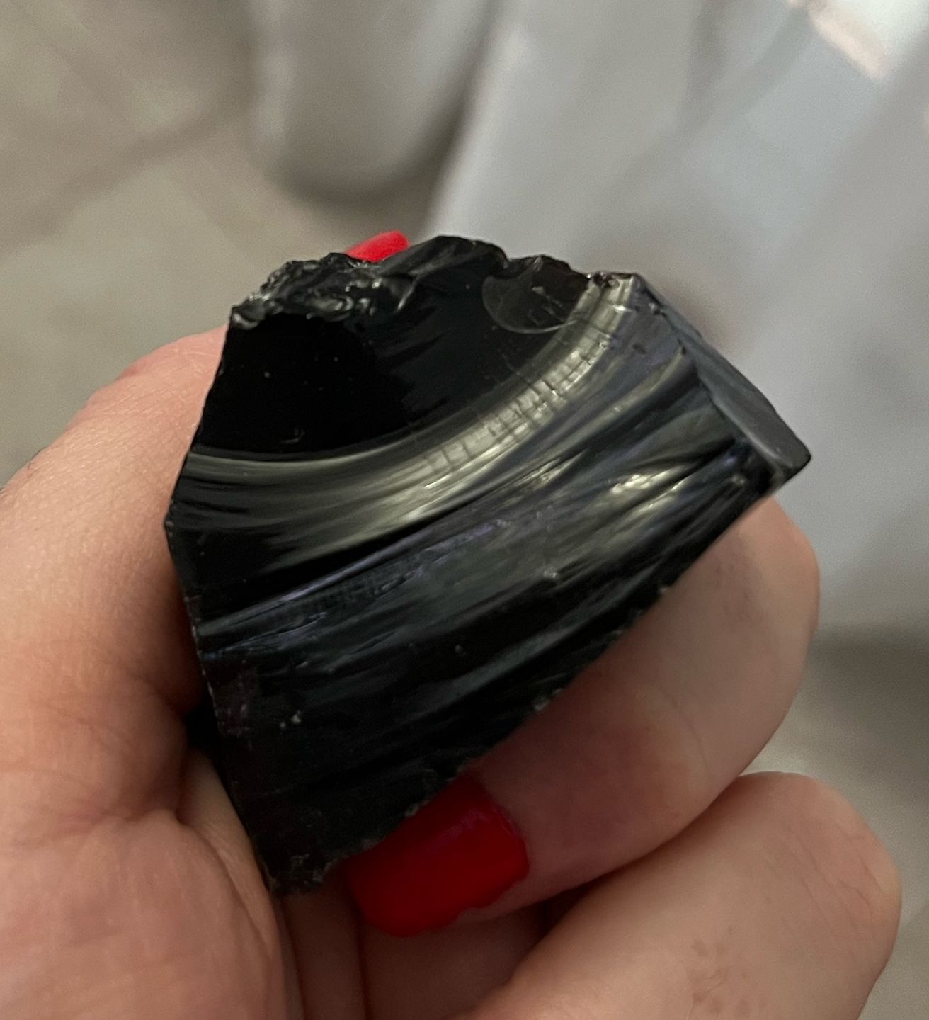 Customer photo review of Obsidiana negra Masivo | Autorrealización - Protección