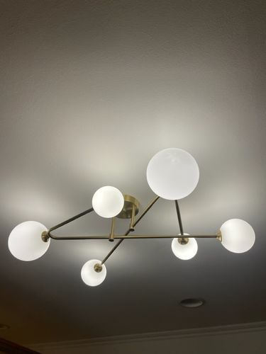 Customer photo review of Cross Type Sputnik 6 Light Ceiling Light
