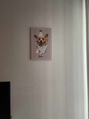 Customer photo review of Personalized Pet Art - Canvas