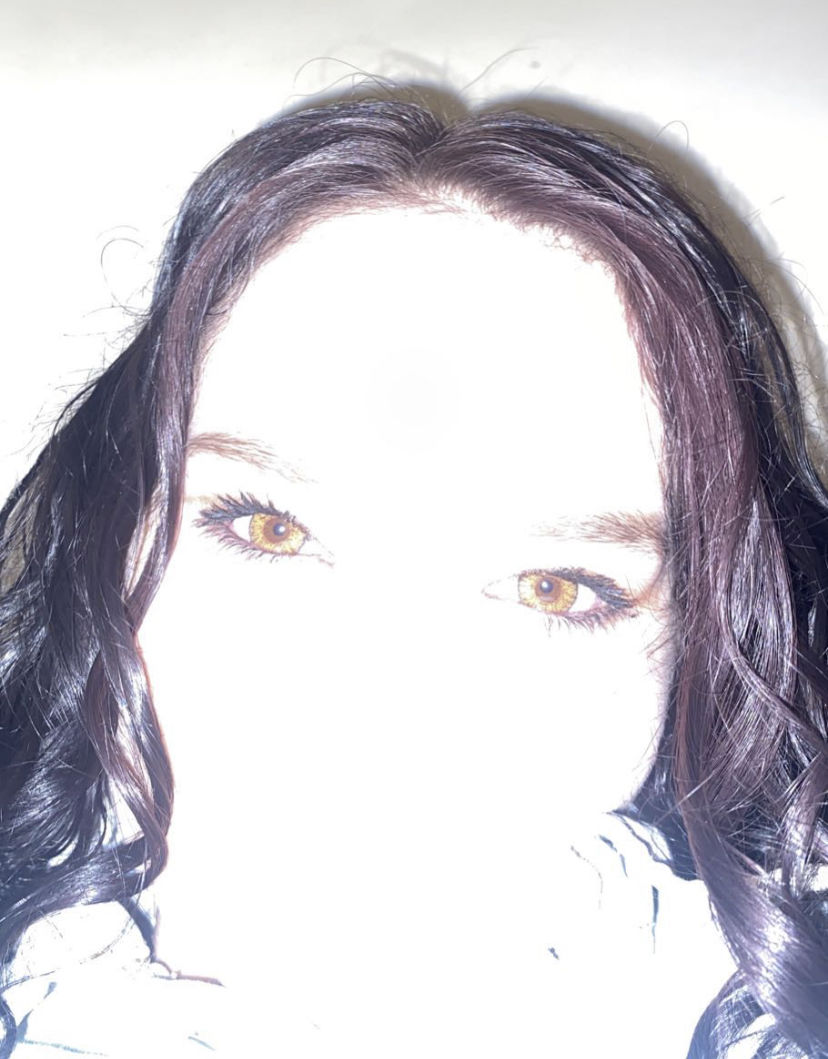 Customer photo review of Three Tone HONEY Brown Prescription Coloured Contact Lenses