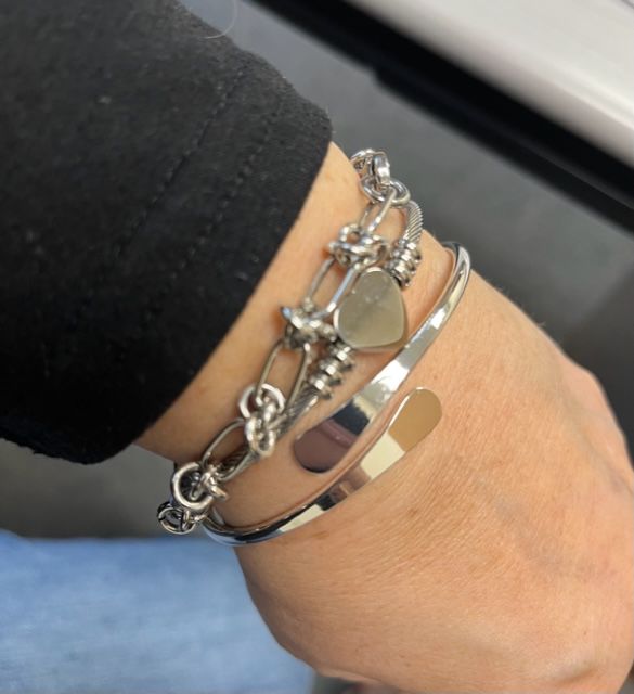 Customer photo review of Carissa Bracelet Stack