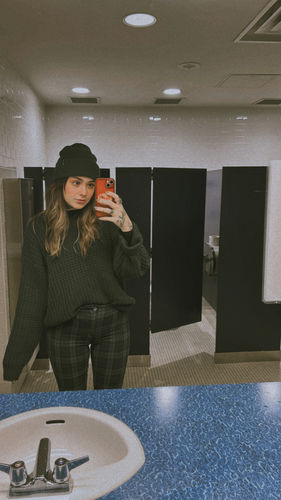Customer photo review of Vintage Basix Knit Sweater Size XL