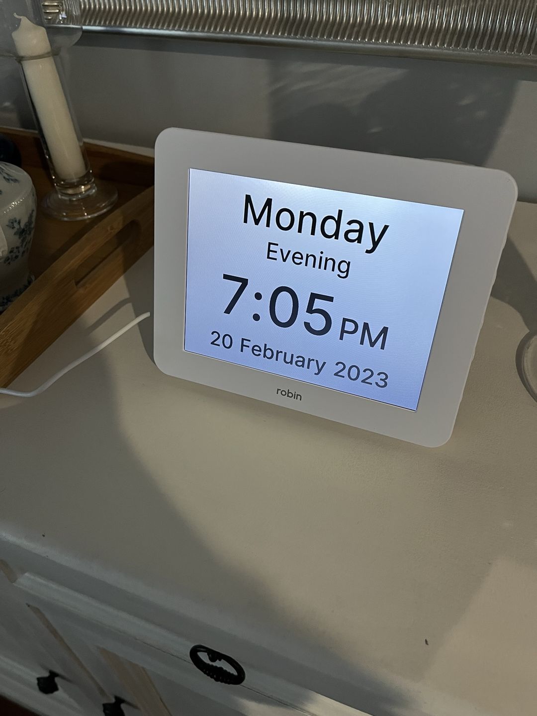 Customer photo review of Robin Day Clock
