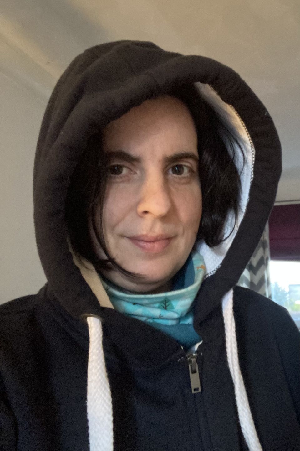 Customer photo review of Luxe - Navy Confetti Zip Up Hoodie