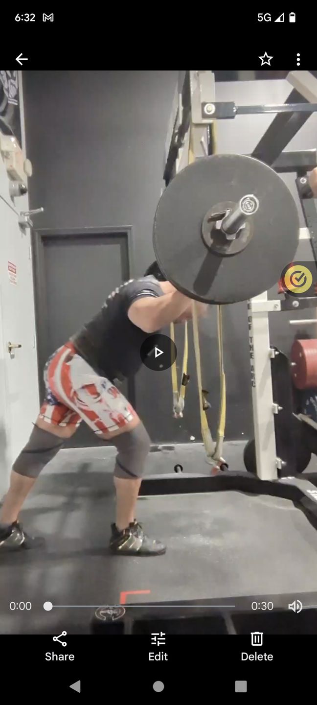 Customer photo review of American Patriotic Compression Shorts
